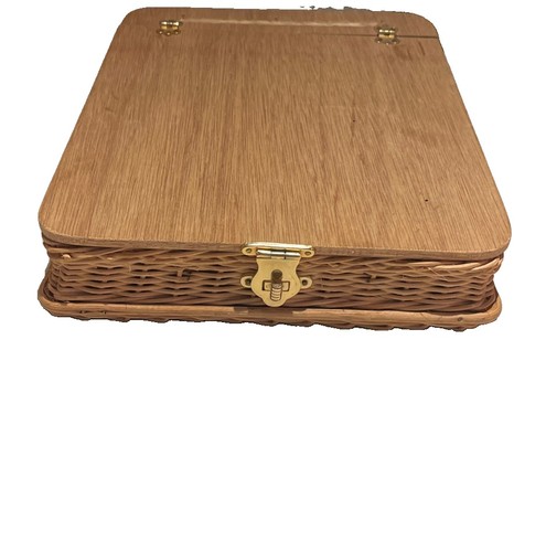 Vintage wicker rattan lap - vintage,